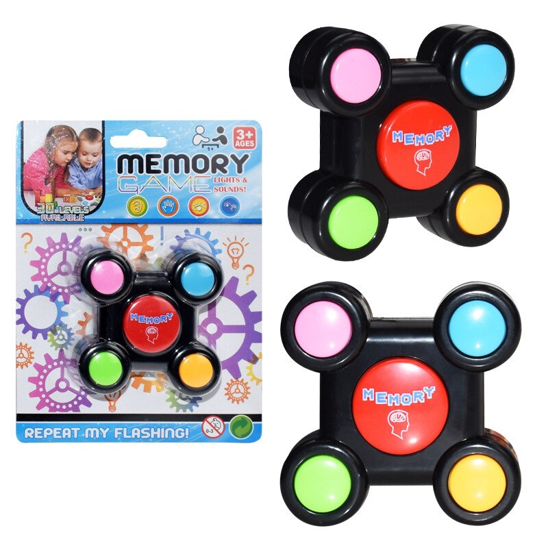 Children'S Educational Memory Game Machine LED Light And Sound Multi-Person Interactive Toy Training Hand-Brain Coordination: B