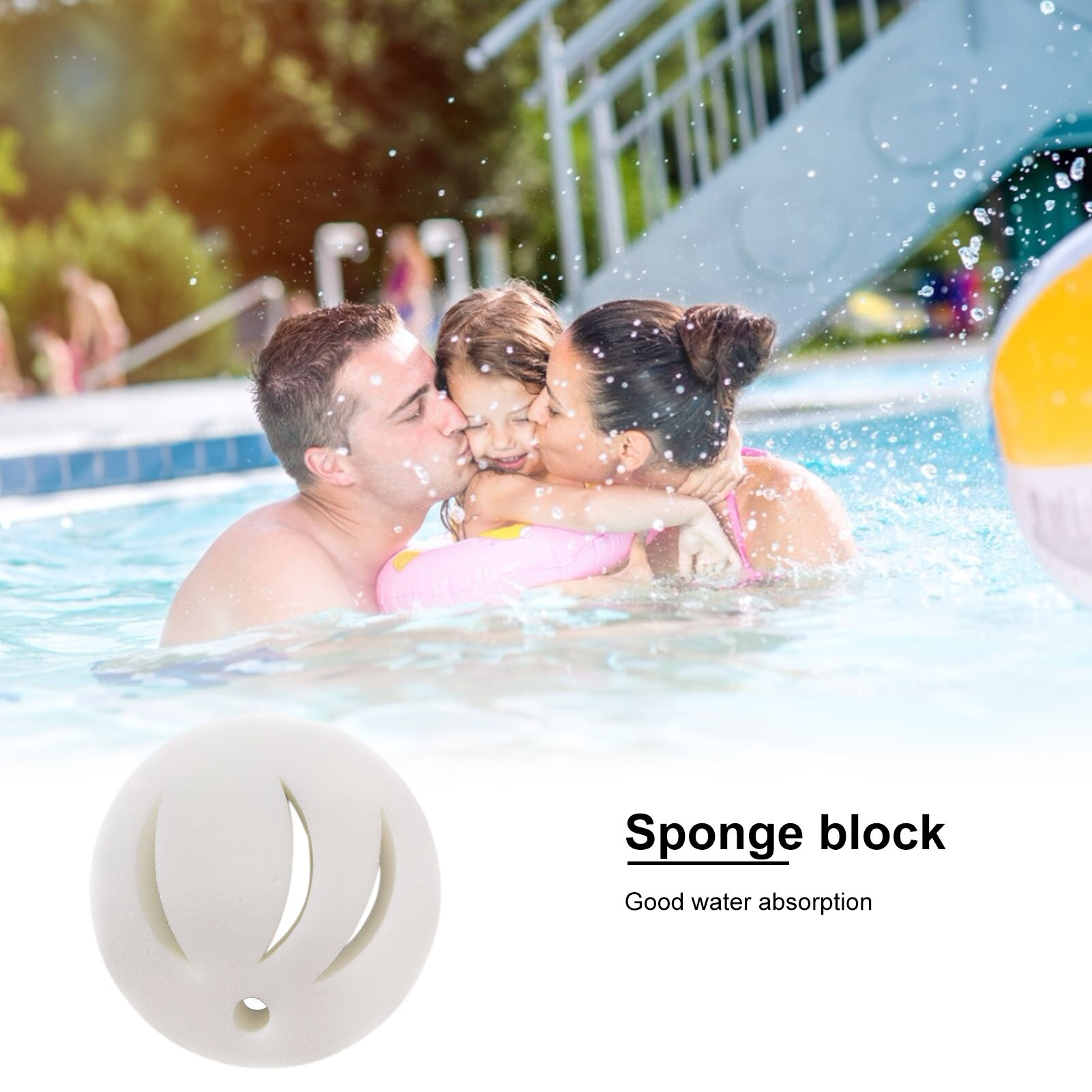 Swim Pool Sponge White Oil Absorbing Scum Sponge Clean Tool