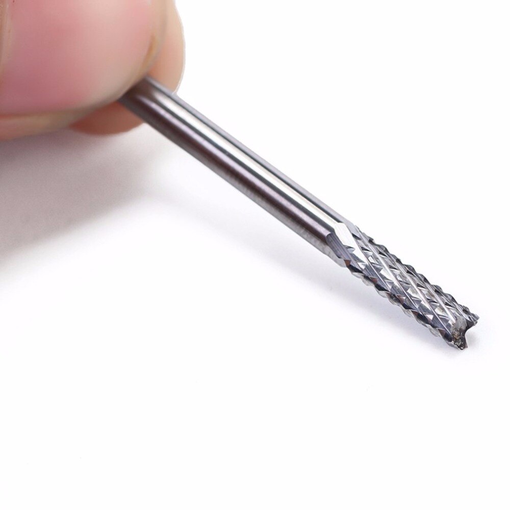 10 Pieces Set Tungsten Carbide Extended PCB Corn Cutter CNC Engraving Wood Router Corn Milling Cutter PCB Drill