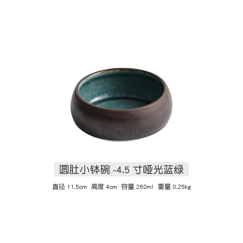 Japanese Household Noodle Bowl Ceramic Soup Bowl Salad Pasta Dessert Bowl Kitchen Tableware Microwave Oven Bakware Tableware: Blue