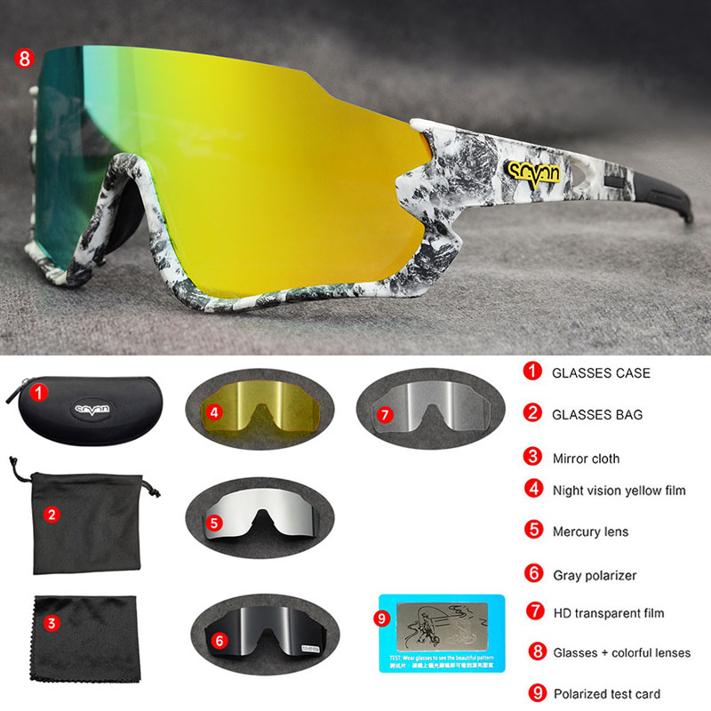 Radfahren Brille Polarisierte MTB Fahrrad Gläser Männer Sport Sonnenbrille 100 Radfahren Brillen Geschwindigkeit verrotten Gafas Ciclismo Radfahren Sonnenbrille: 09