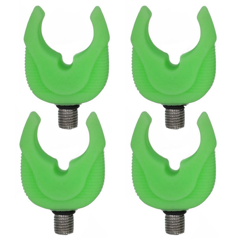 Fluorescent Rubber Butt Rests Rod Pod Rest Gripper Rod Rest Heads Carp Rod Rests Grippers Butt Grips: 4pcs Large Green