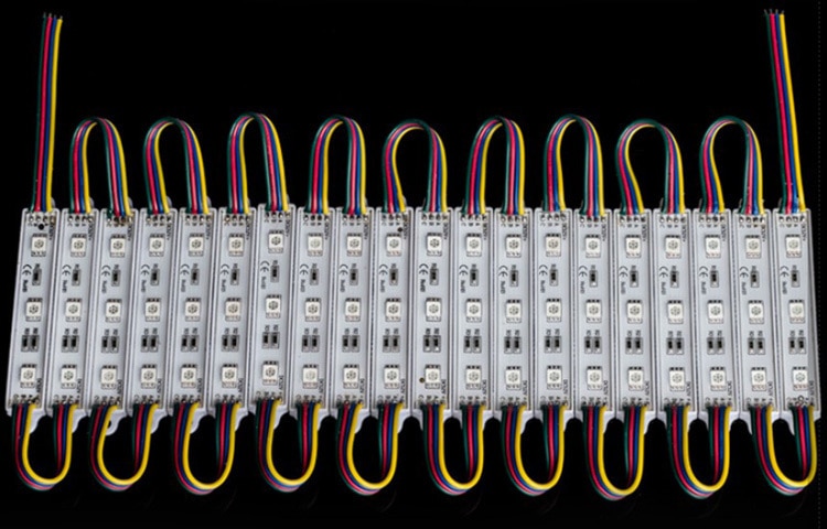 DHL LED RGB module light SMD 5050 IP 65 waterproof LED modules sign letters LED back light 3 led 0.72W 42lm DC 12V