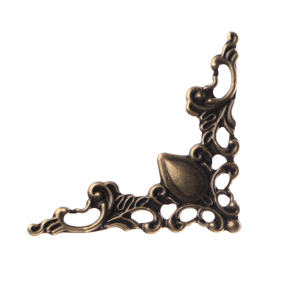 30PCS Metal Angle Corner Brackets Gold Bronze 40mm Notebook Cover for Menus Photo Frame Furniture Decorative Protector