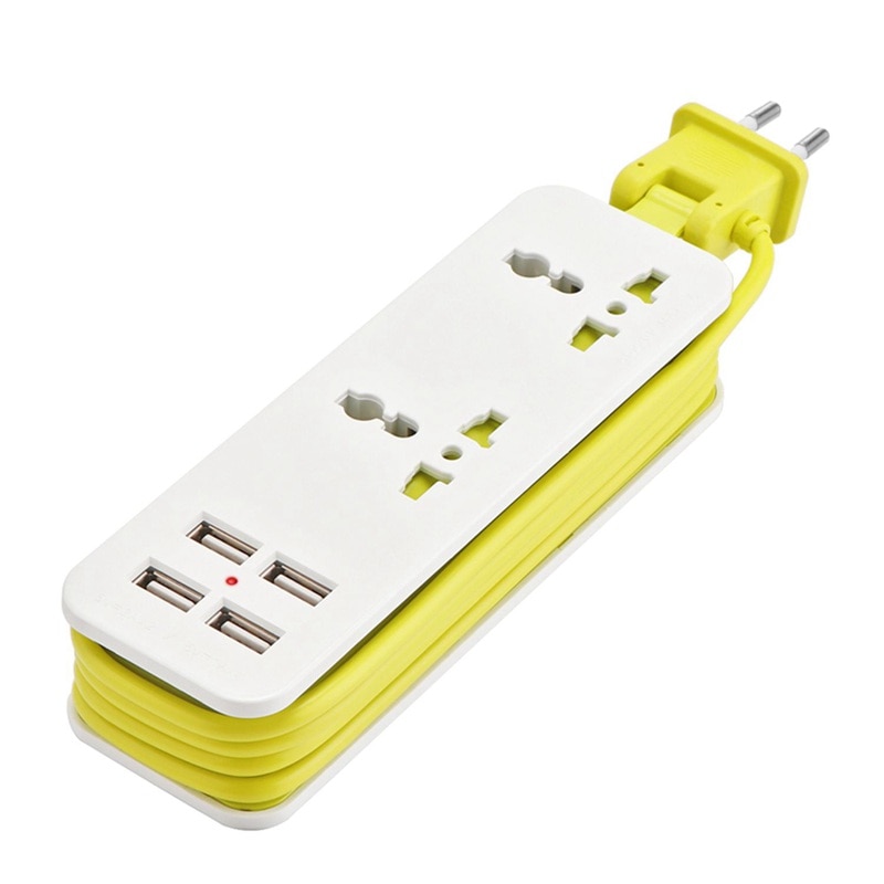 Extension Electrical Socket Portable Charging Ports USB Travel Household Power Strip Electrical Socket Power Sockets Smart Charg: Default Title