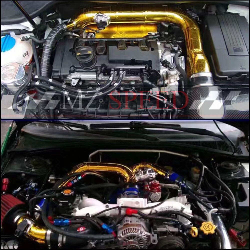 Exhaust Pipe Wrap Bandage Header Heat Wrap Resistant Downpipe Stainless Steel Ties 10mx5cm for Car Motorcycle