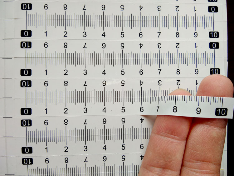 1pcs Metric Self Adhesive Scale Ruler Tape 0.5-2M For Router Table Saw T-Track Miter Track Tape Measure Woodworking Tools: White / 1M