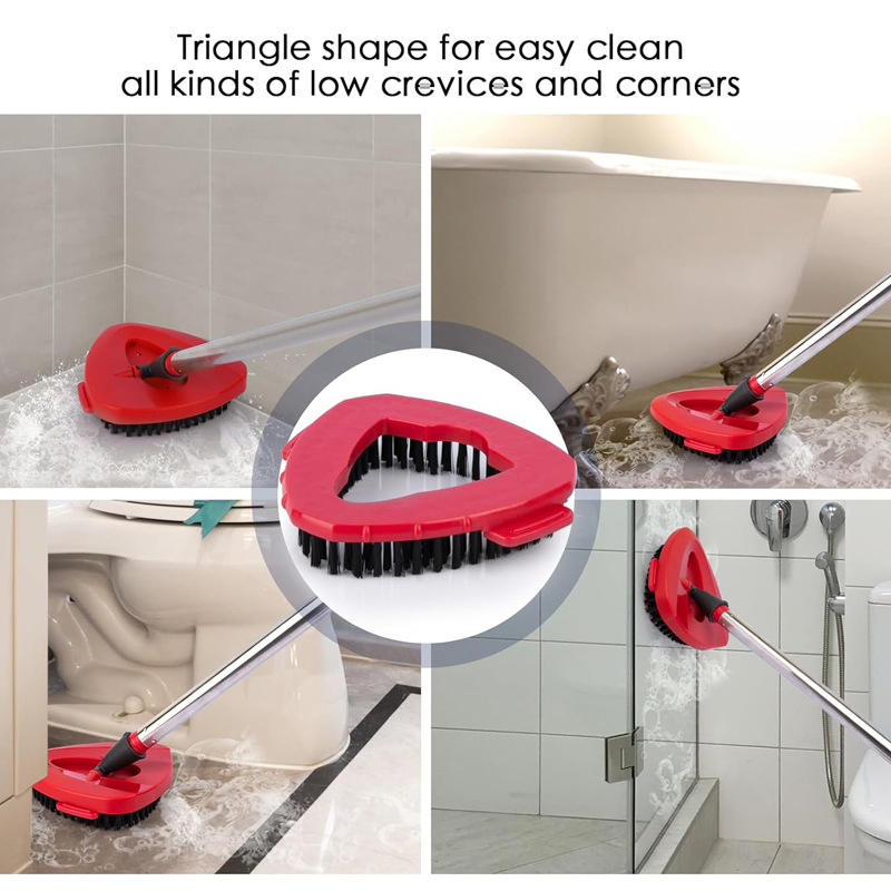For O-cedar and Vileda EasyWring 1 Tank System Washable Mop Pad Triangle Rotating Mop Head Base Scrub Mop Brush Head Accessories