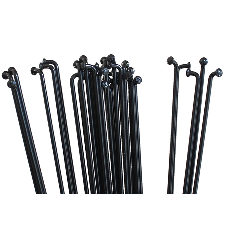 36pcs Hoge Sterkte Mountain/Racefiets 14G Spaken Zwarte Kleur Fiets Stalen Spaken 170mm-300mm BZN001