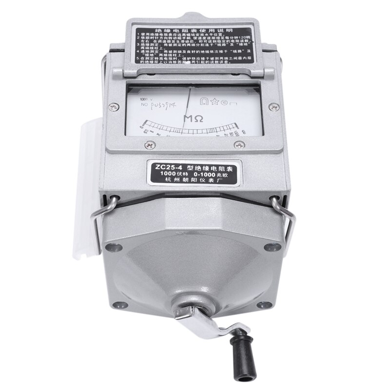 Testeur d'isolation mégohmmètre résistif mégohmmètre  zc25-4
