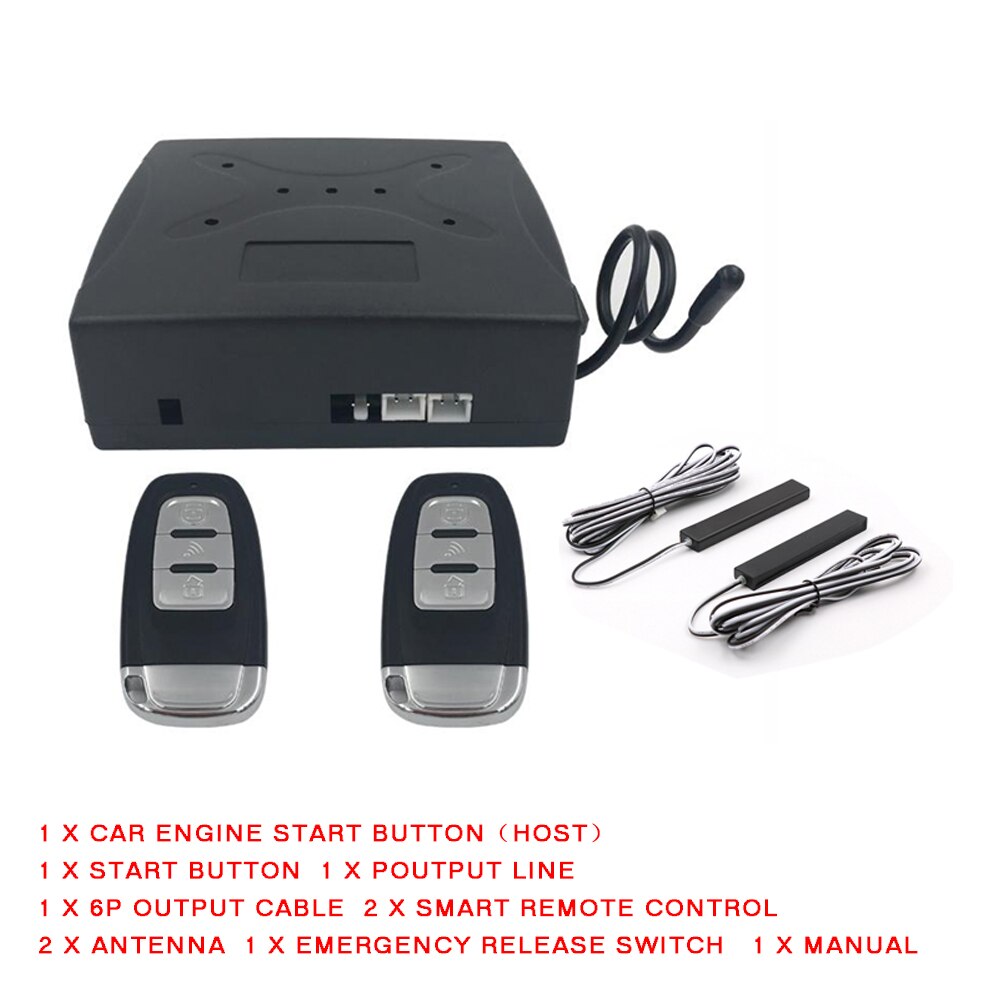 Start Car Security System System Start/stop RFID Plastic 6mA 433MHZ 10 Remote