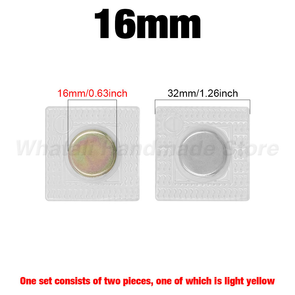 5 pares pvc invisível escondido metal forte botão de pressão magnética costura invisível ímã magnético prendedor para bolsa roupas: Preto