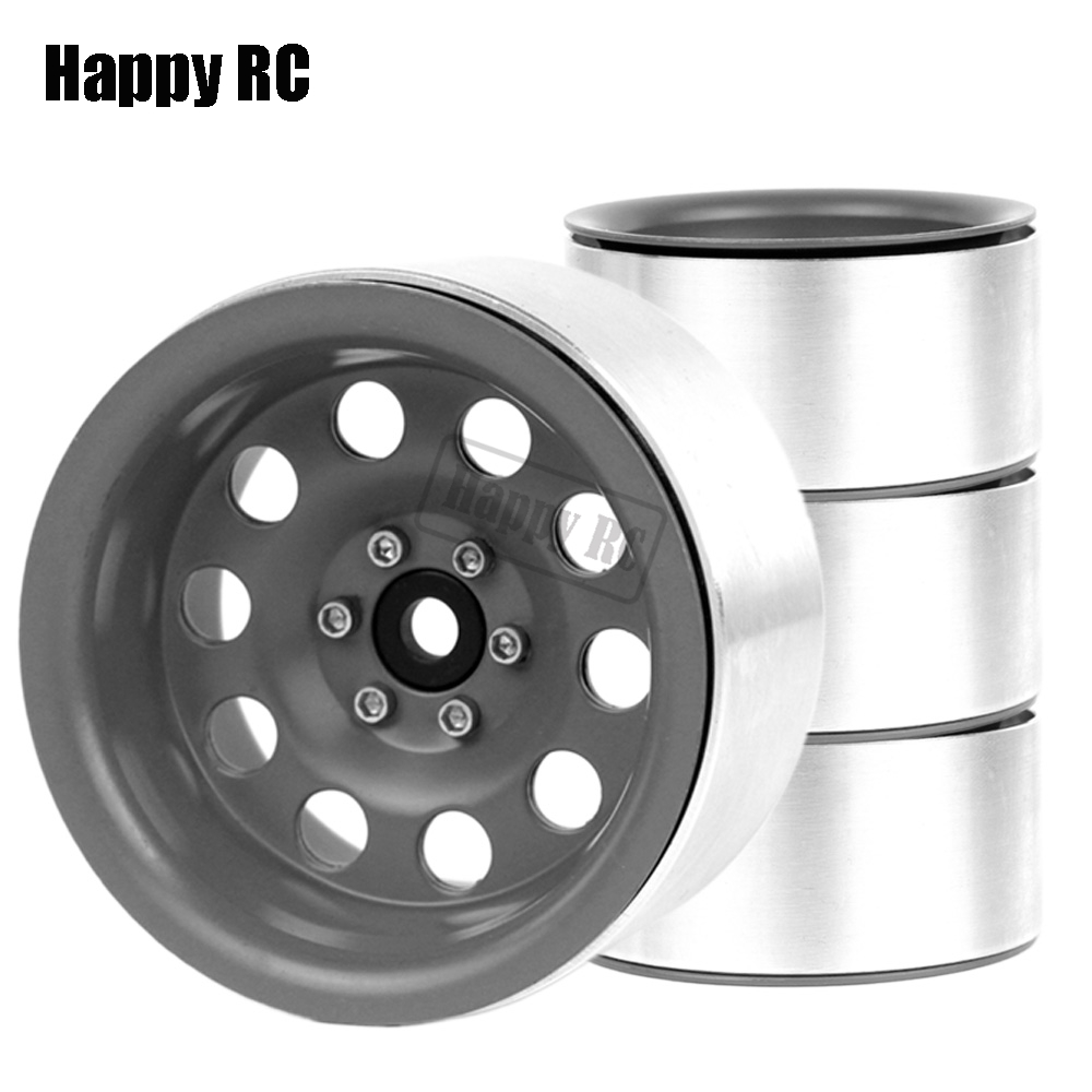 2.2 inch Metal Beadlock Wielvelgen Naaf 12mm Hex Voor RC Rock Crawler Truck 1/10 CROSS YIKONG TRX4 TRX6 SCX10 Wraith RBX10 CAPRA YETI: Rood