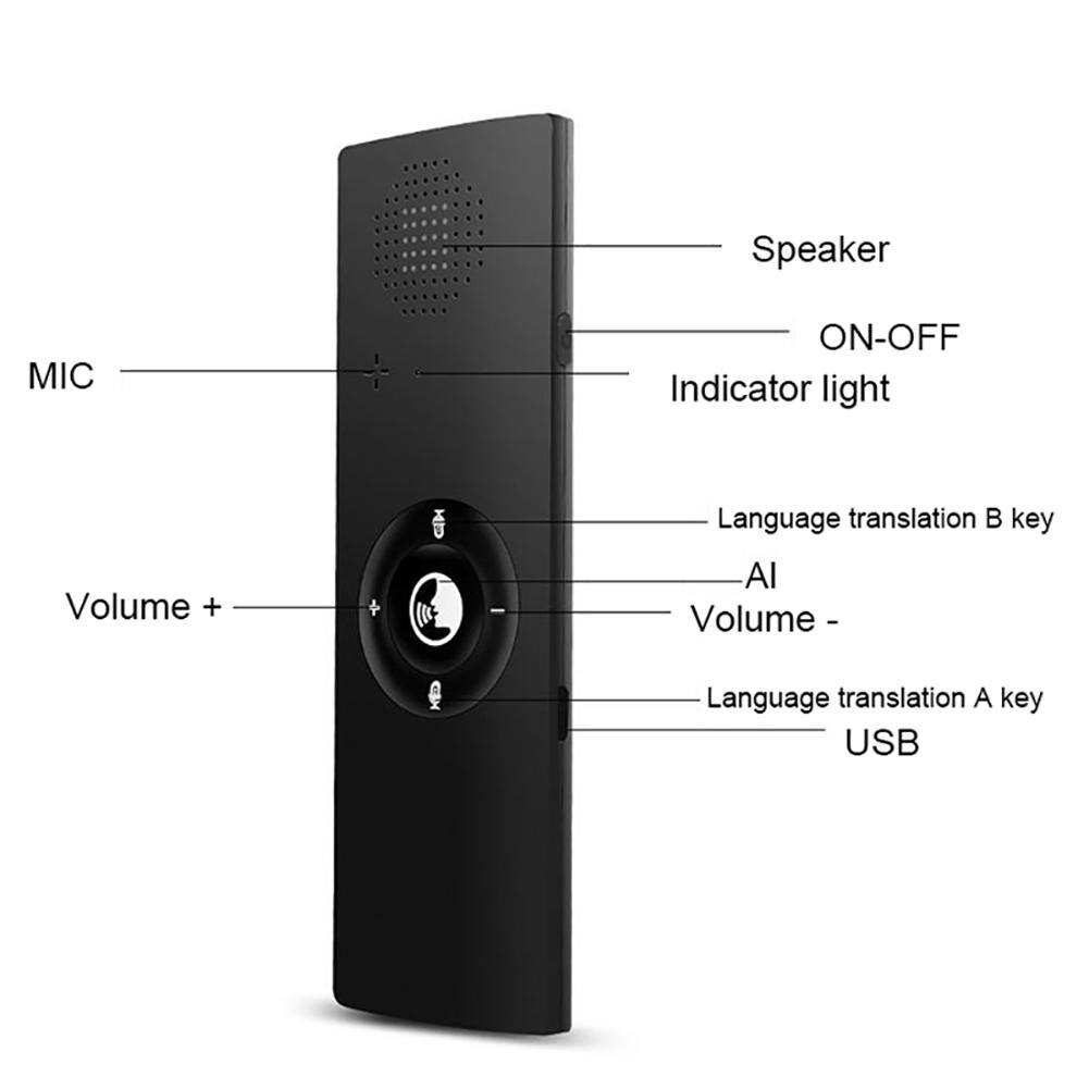 Máquina de traducción T13, dispositivo inteligente de traductor de voz, herramienta de traducción instantánea multilingüe en tiempo Real