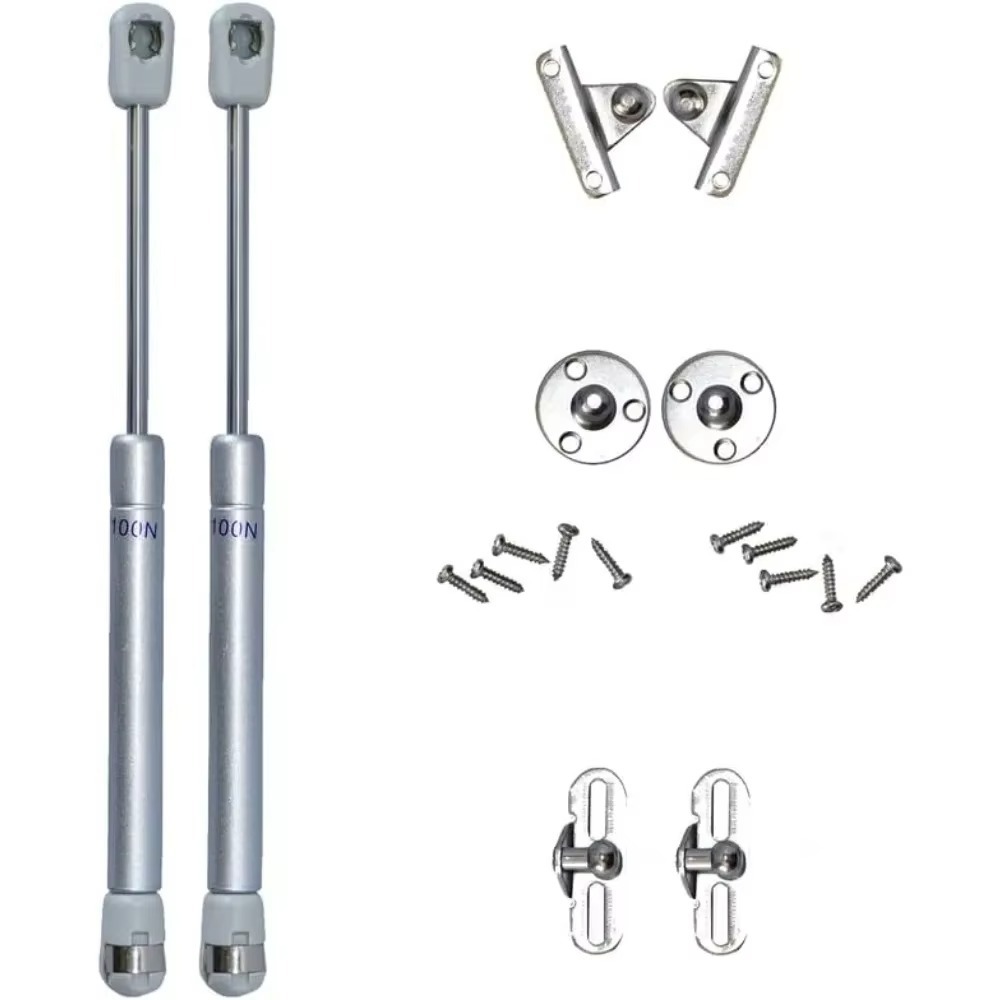 Cabinet Door Lift Support Gas Strut Hydraulic Spring Hinge Kitchen 100N Copper Force Cupboard Hinge Furniture Hardware