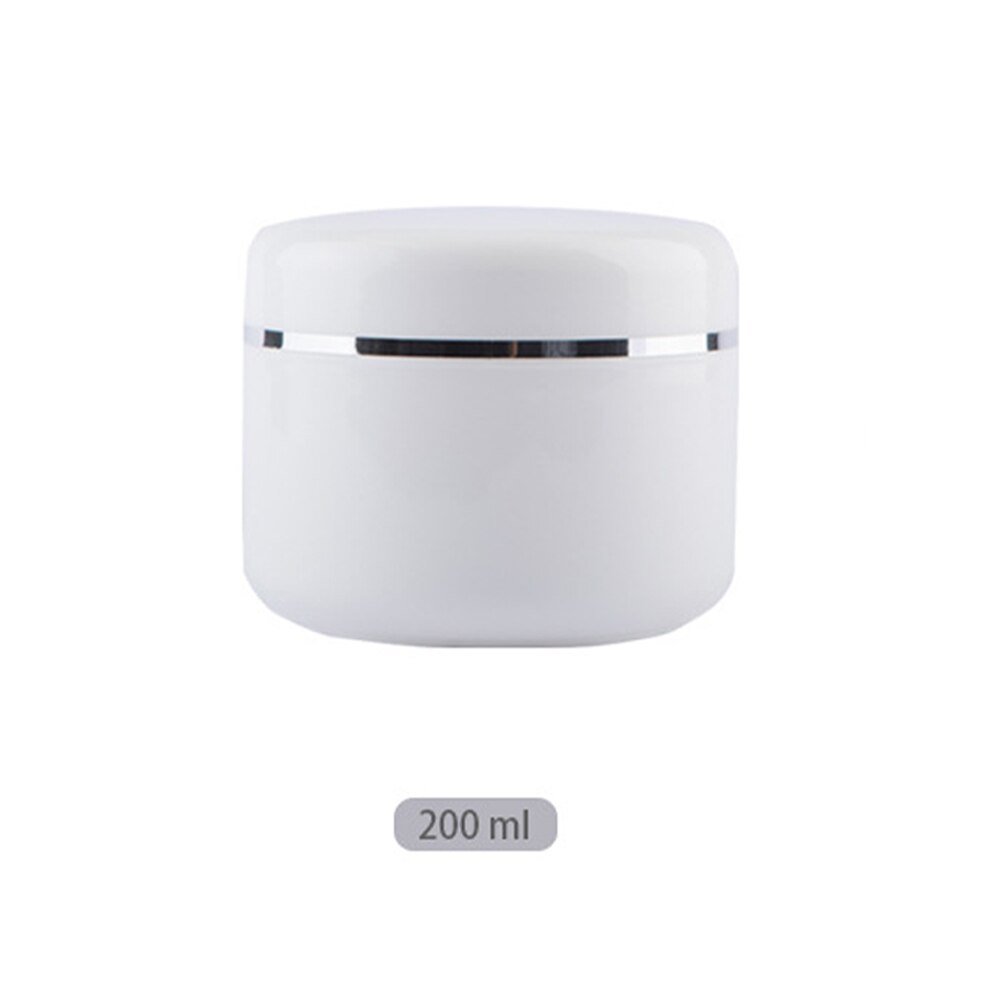 10 stuks hervulbare flessen reis gezichtscrème lotion cosmetische container plastic lege make-up pot pot 20/30/50/100/150/250g: 200ml 3 stuks