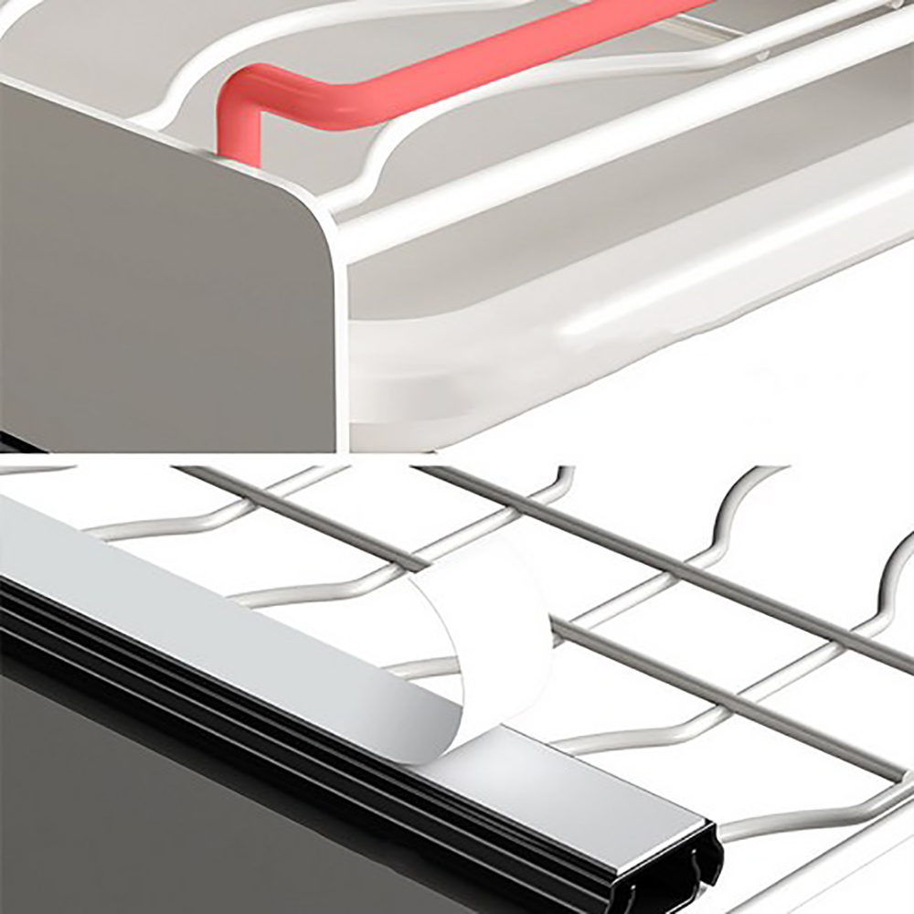 Uittrekbare kastorganizer-laden, uitschuifbaar schoteldroogrek voor keukenkasten, uittrekbare lade voor keukenorganizer