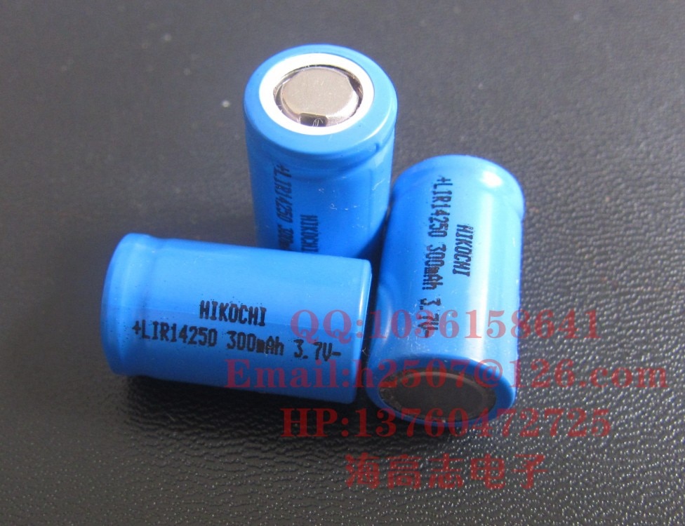 LIR14250 Voldoende Hoeveelheid 300MA 1/2AA Lithium Batterij 3.7V 1 Mobiele