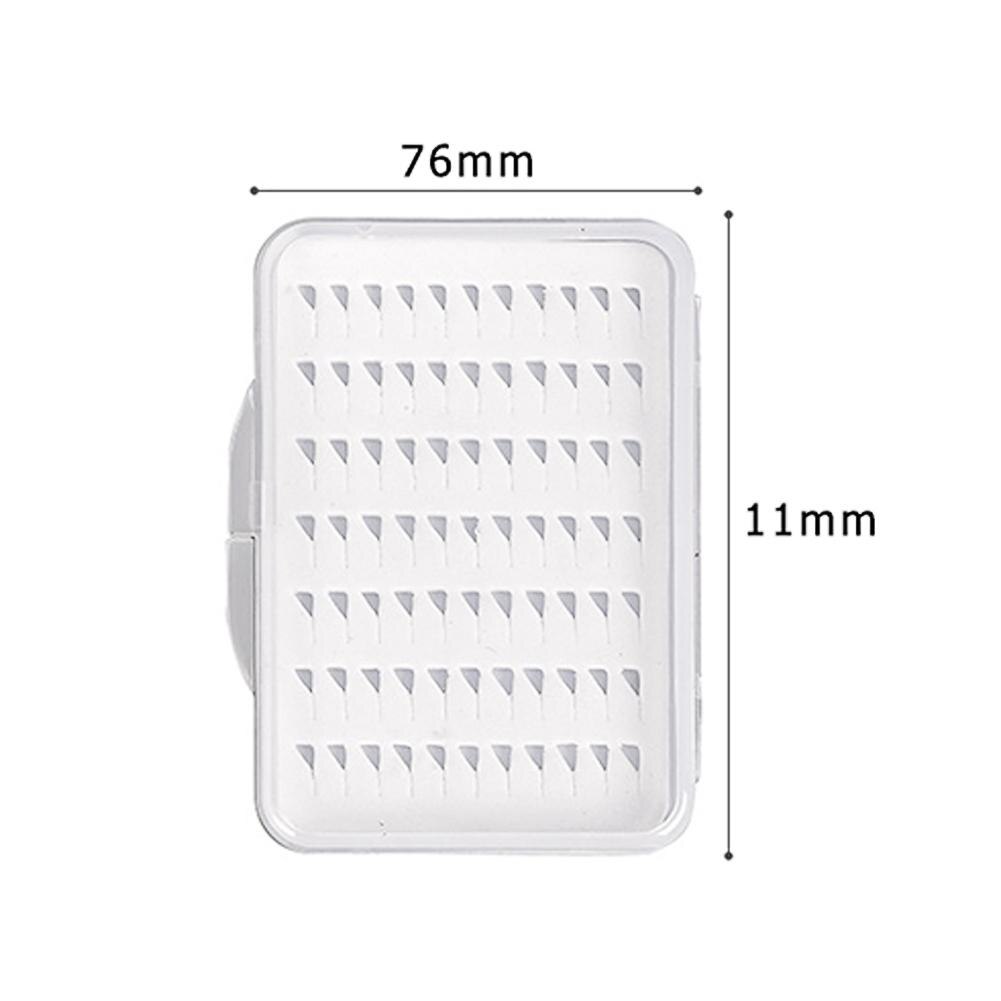 Portabale Fly Fishing Lure Bait Box Trout Flies Storage Box Case Container Organizer Pouch Waterproof EVA 3 Size Storage Boxes: S  77pcs