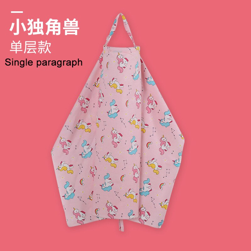 Neonato allattamento al seno copertura per allattamento sciarpa per allattamento coperta per allattamento panno per allattamento grembiule per mamma madre infermiera mantello: singolo unicorno