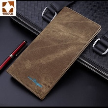 men's wallet slim leather vintage purses thin billeteras para hombre portfel carteira masculina men slim wallet Luxury brand