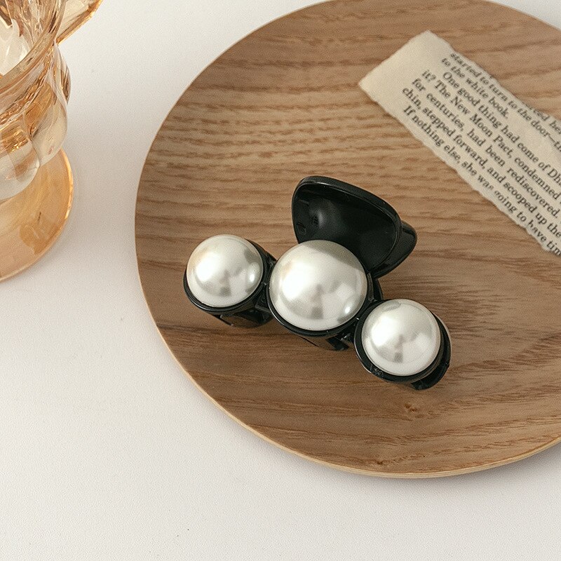 Grote Parel Haar Clips Witte Haarspeld Pinnen En Clips Parel Acryl Grijpen Haar Clips Voor Vrouwen Haarspeld Hoofdtooi Haaraccessoires: 04