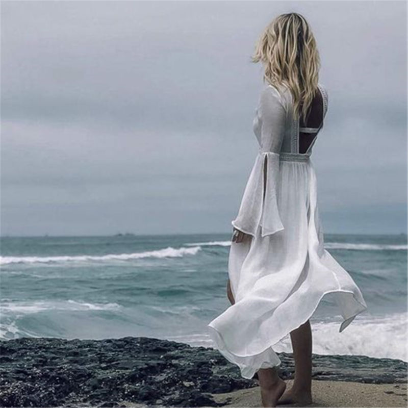 Túnica para playa, traje de baño para mujer, caftán largo para playa, Pareo de playa, Vestido de playa