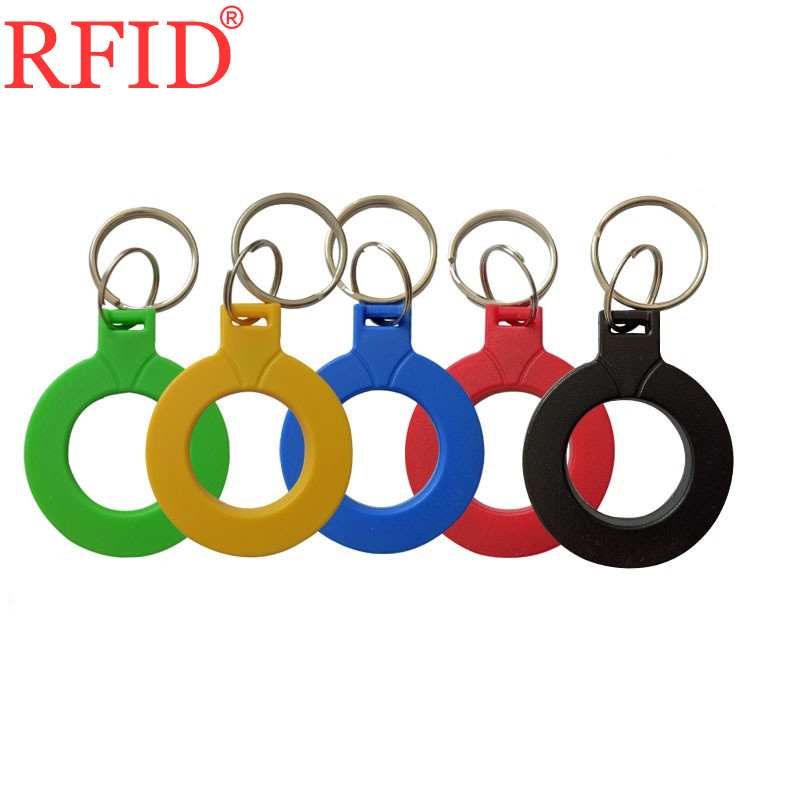 Porte-clés rfid étanche id 125 khz ,  em4100 lectures seules, porte-clés, carte de proximité, puce, badge, jeton, plusieurs couleurs au choix