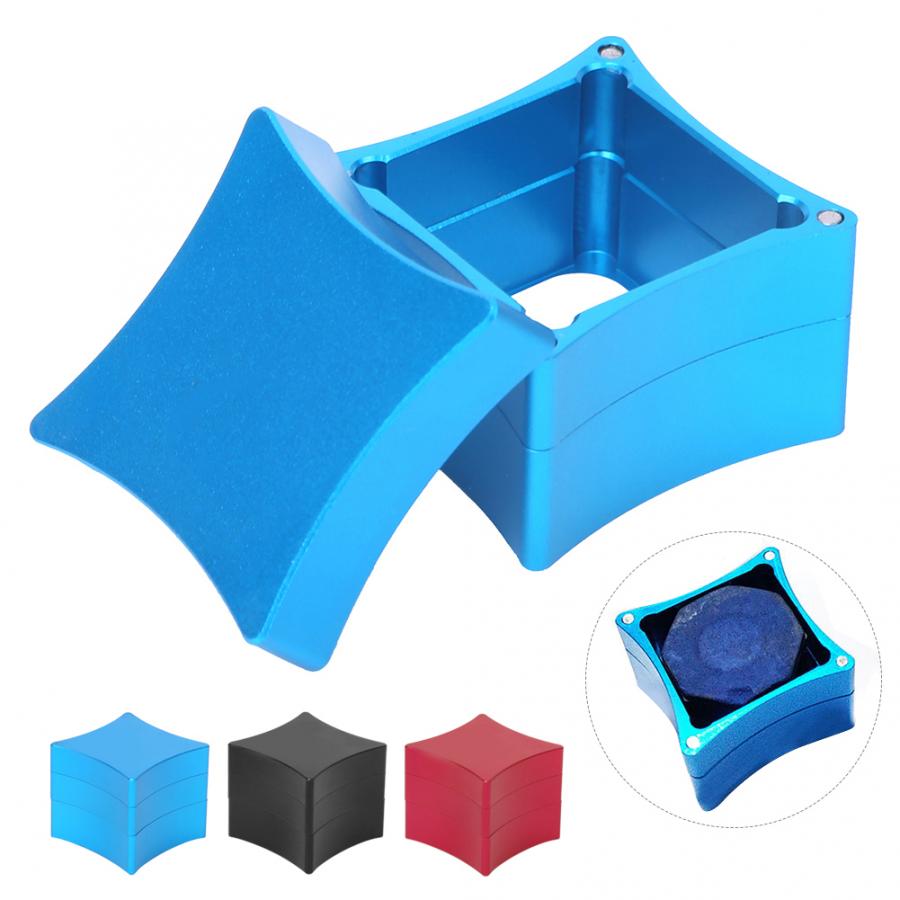 Biliardo biliardo stecca porta gesso mini stecca in alluminio supporto per gesso biliardo gessetti per biliardo scatola per custodia accessori per biliardo