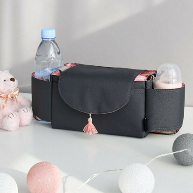 PUDCOCO Universal- Buggy Baby Kinderwagen Organizer Flasche Halfter Baby Kinderwagen Zubehör Kinderwagen Caddie Lagerung Tasche: 02