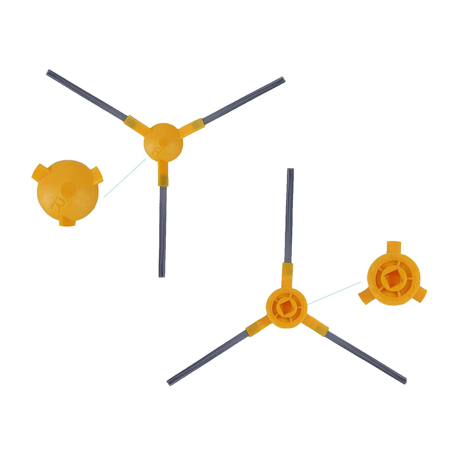 Compatibile con Proscenic 800T 820T 830T LIECTROUX C30B XR500 E30 Aspirapolvere robot Spazzola Laterale Filtro HEPA Panno Mocio Parti di Sostituzione