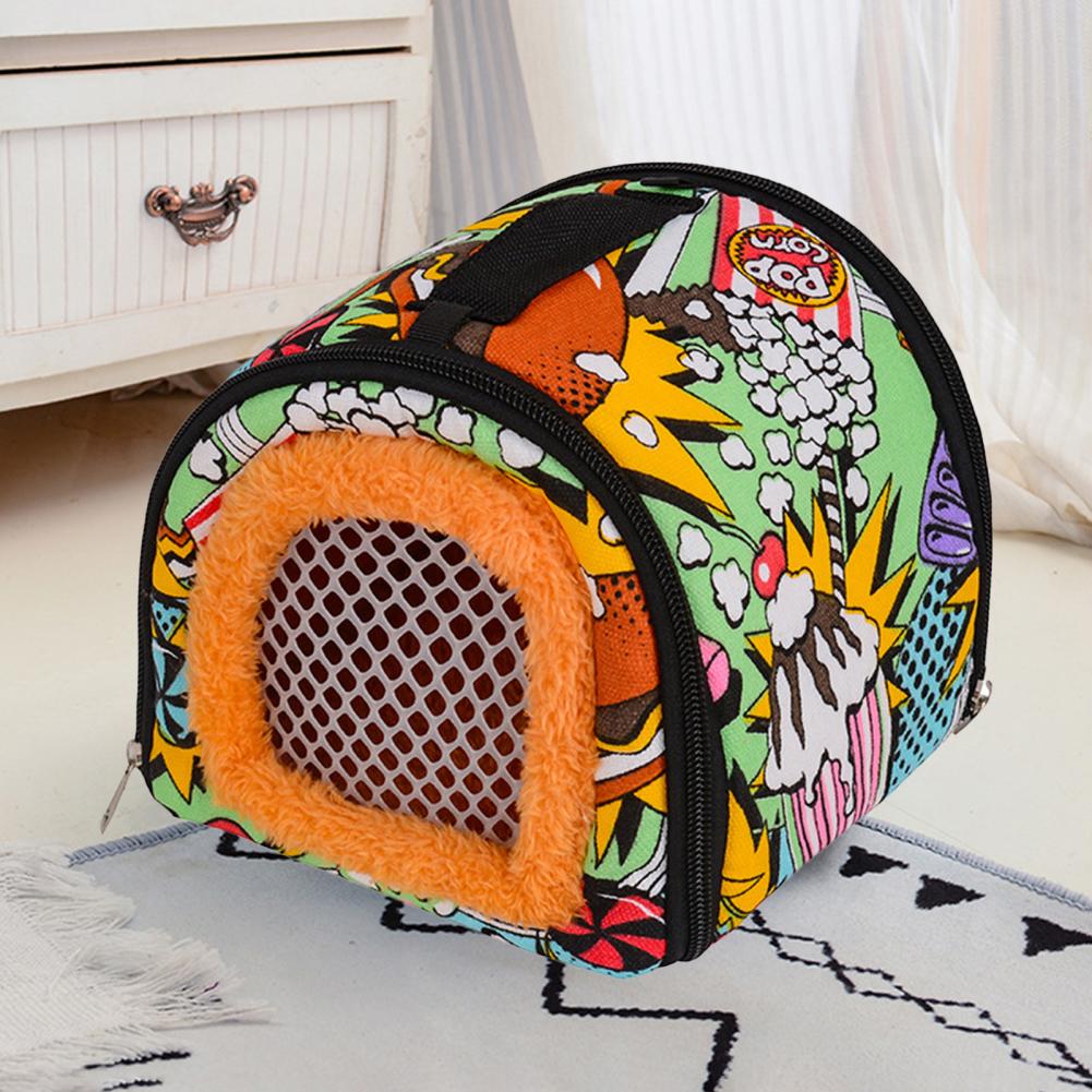 Small Animal Carrier Portable Hedgehog Travel Bag Bed House Keep Warm Ultralight Rabbit Hamster Outdoor Pet Travel Bag