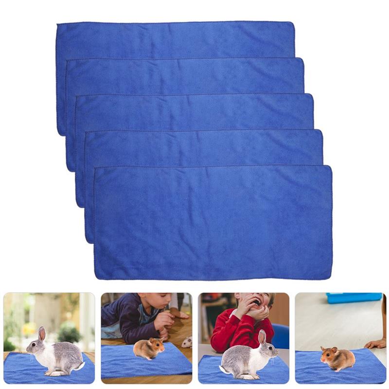 Couverture pour animaux de compagnie, 5 pièces, coussin de cochon d'inde, tapis de literie pour petits animaux, couverture réutilisable, tapis de couchage , fournitures pour animaux de compagnie, Cages de jardin pour la maison: green