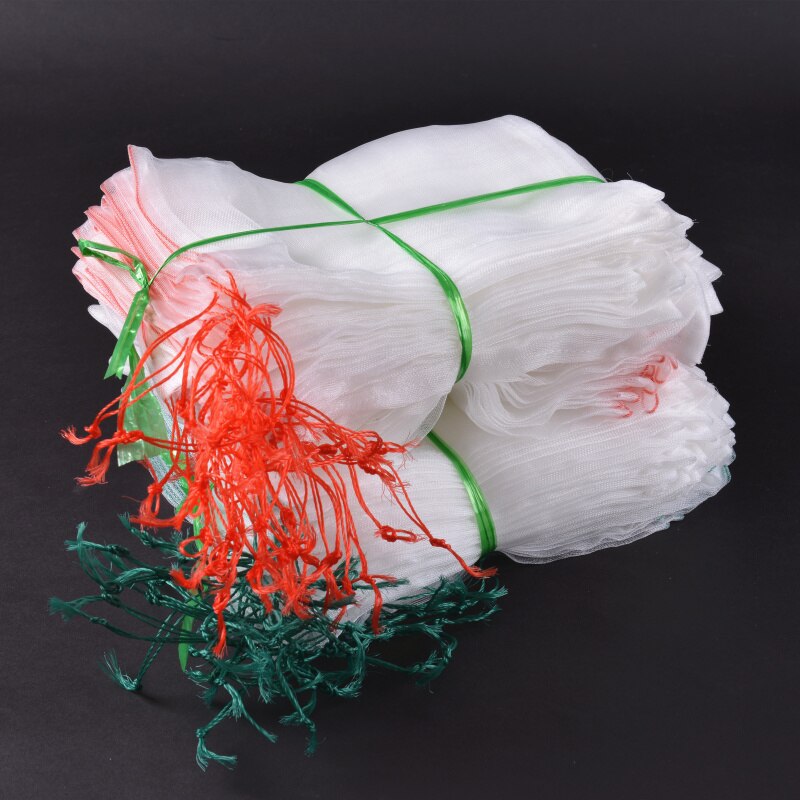 Bolsa de malla pcsNylon para embolsar semillas, bolsa de remojo de semillas, bolsa de frutas de dragón, embolsado de frutas de uva, bolsa de control de insectos de árboles frutales, bolsa roja para pájaros, 100
