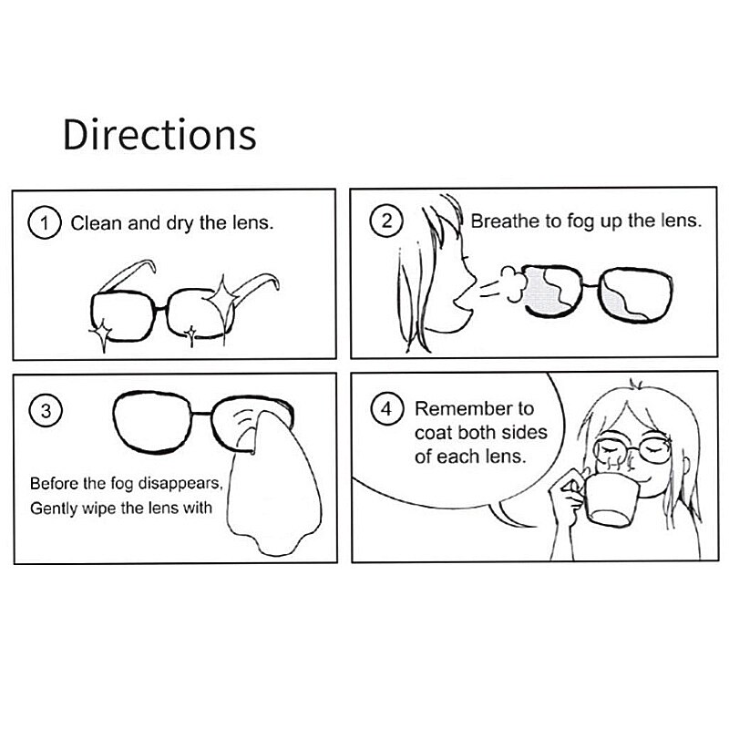 1-10Pcs Reusable Anti Fog Glasses Lens Fabric Cleaning Cloth Wipe Cloth For Spectacles Lenses Camera Phone Screen: 1pc