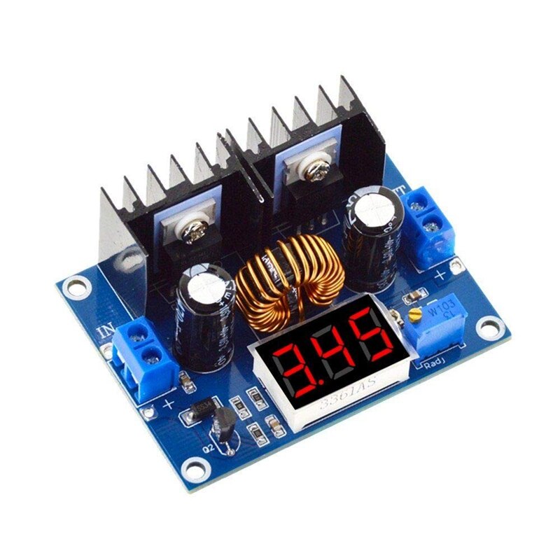 Dc-dc nedtrappingsmodul  xl4016 e 1 xh-m404 dc 4-40v 8a 200w spenningsreguleringsmodul
