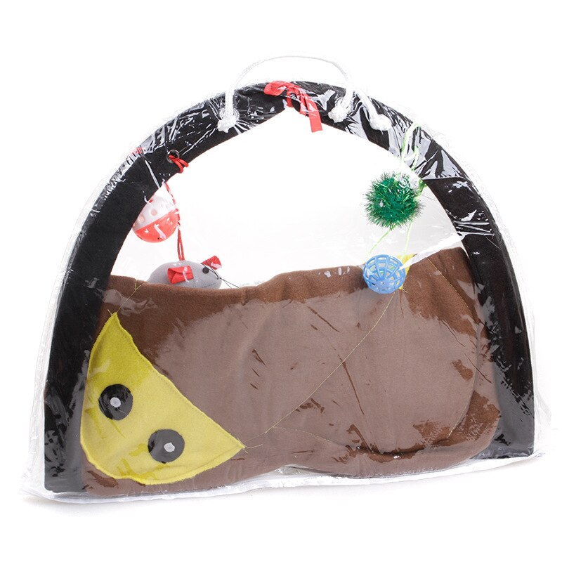 Tente Portable pliable pour chat, jouets amusants pour animaux de compagnie, activité Mobile, tapis de jeu, couverture, maison, chaton