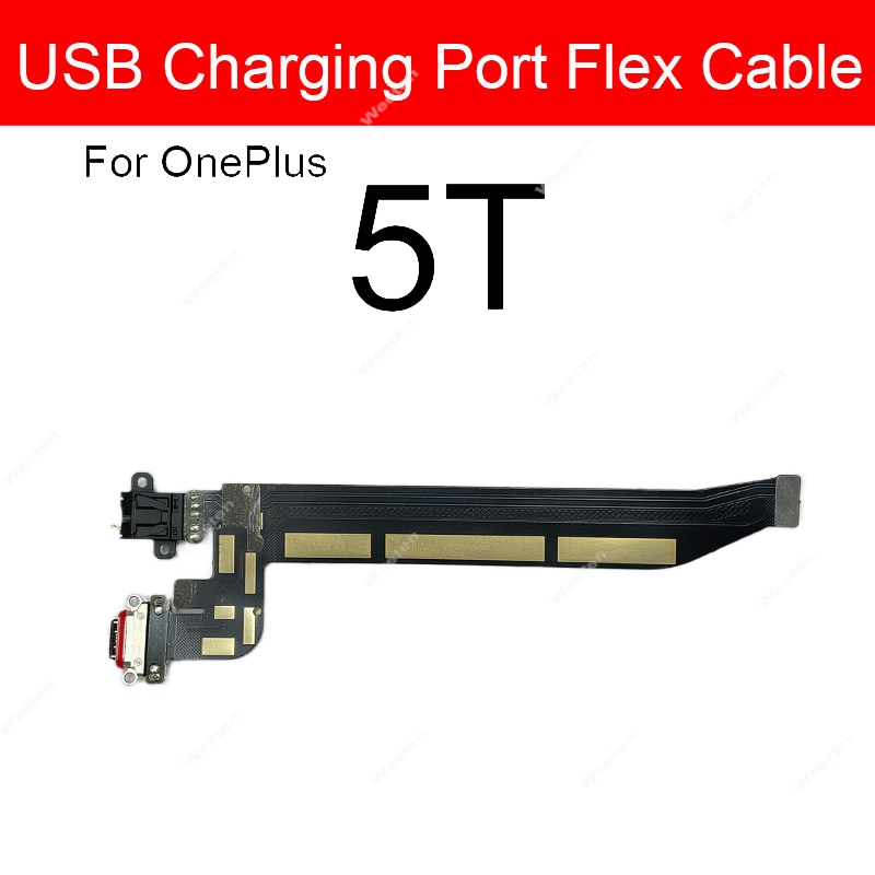 Kabel USB Chargring Flex dla Oneplus 1 + 1 2X3 3T 5 5T 6 6T 7 78 8T pro złącze portu USB ładowarka wymiana kabla Flex naprawa: czarny