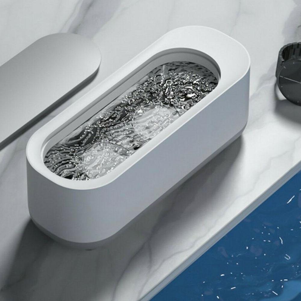 Ultrasonic Cleaning Machine Mini Household Ultrasonic Glasses Cleaner Jewelry Vibrating Portable Denture Cleaning Sonic Cle K3F5