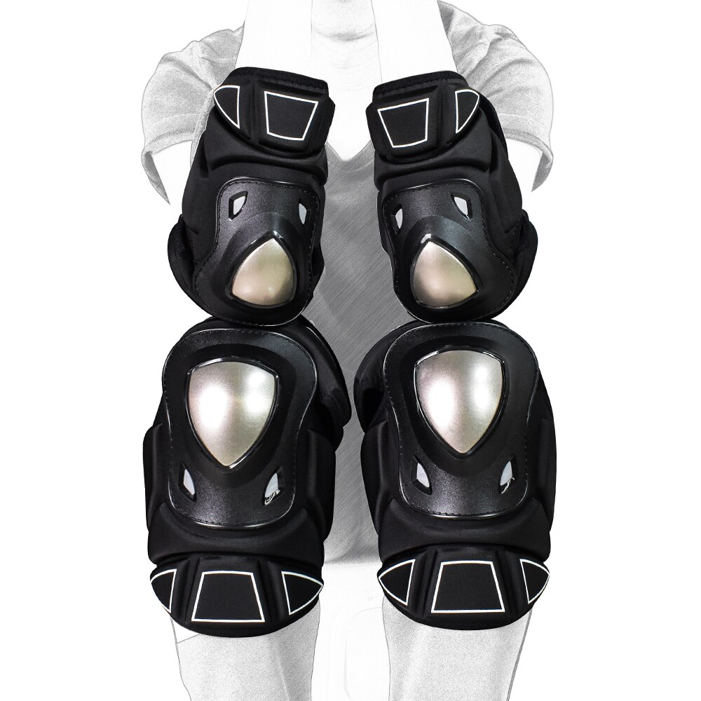 Wosawe eva beschermende kniebeschermers voor volwassenen, elleboogbeschermers, extreme sport kniebeschermers, ski, snowboard, motorfiets, veiligheidskniebrace