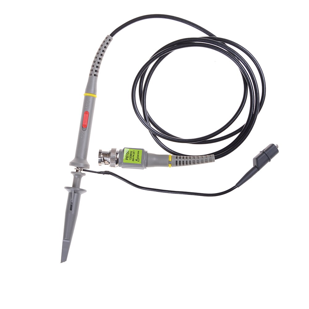 1PCS P6100 Oscilloscope Probe DC-6MHz DC-100MHz Precision Oscilloscope Probe Alligator Clip Test Probe w