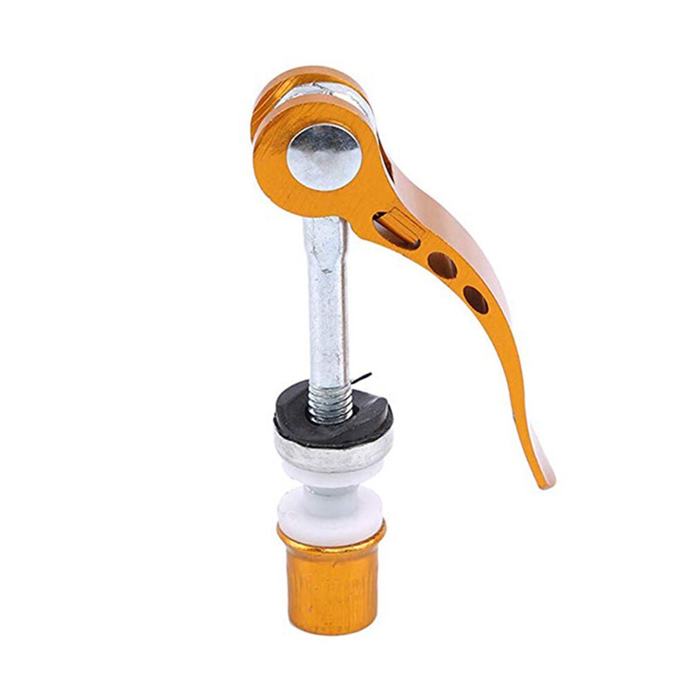 Cycling Aluminium Tube Seat Clamp Bolt Bicycle Quick Release Bolt Bike Seatpost Clamp Skewer Bolt Mountain Bicycle Accessories: Gold