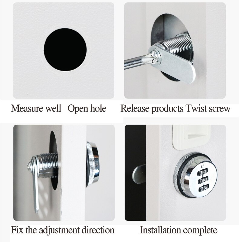 WHDT 3 digit security combination mailbox password coded lock zinc alloy cam lock locker for cabinet drawer storage unit