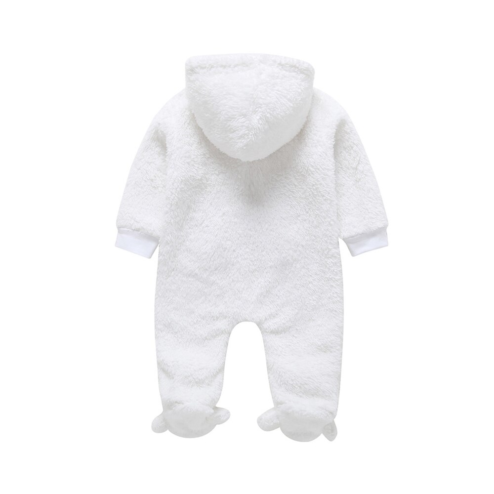 -né bébé vêtements chaussures garçons filles à capuche barboteuse mignon dessin animé bébé barboteuses une pièce pyjamas mignon polaire barboteuse