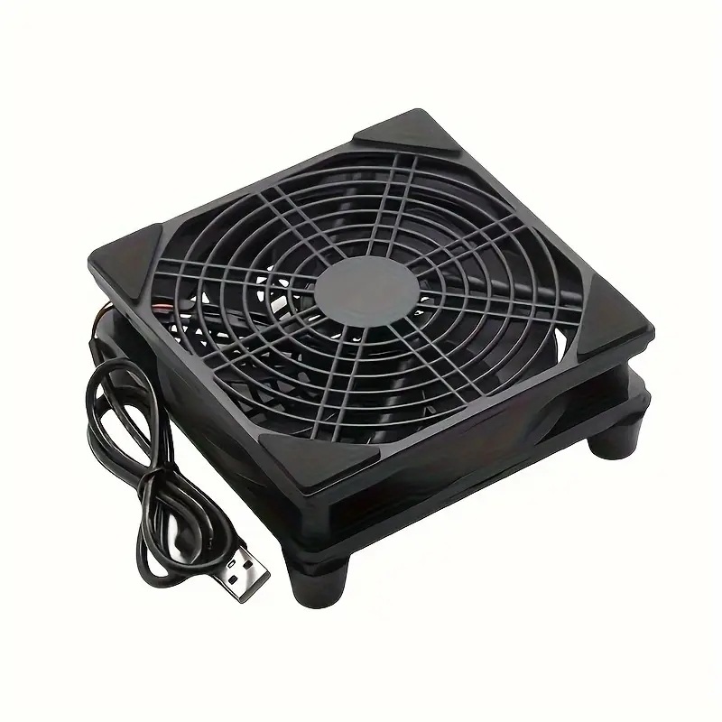 120mm 240mm Lüfter Router Lüfter DIY PC Kühler TV Box Drahtlose Stille Leise DC 5V USB Power 12CM W/Schrauben Schutznetz: green