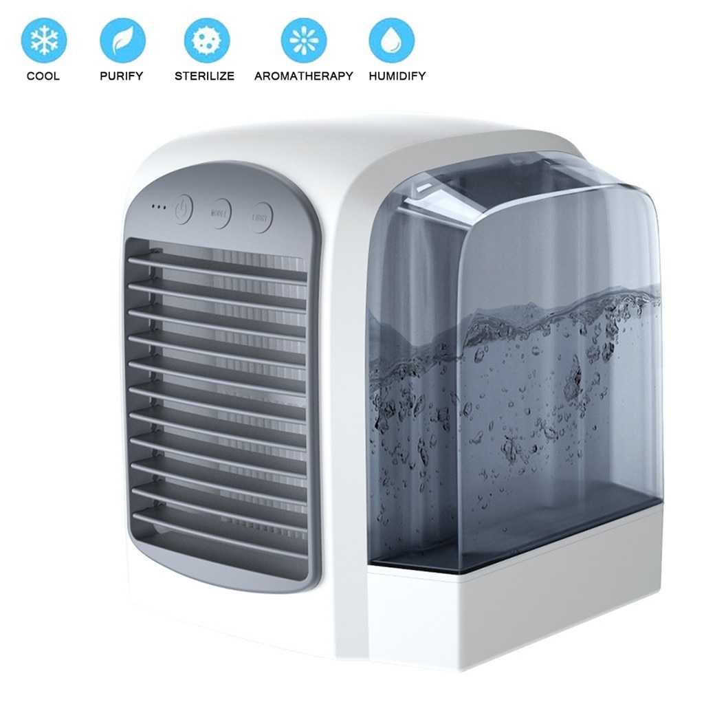USB Mini Portable Air Conditioner Humidifier Air Cooler Desktop Space Cooler Personal Space Air Cooling Fan For Room Home: Default Title