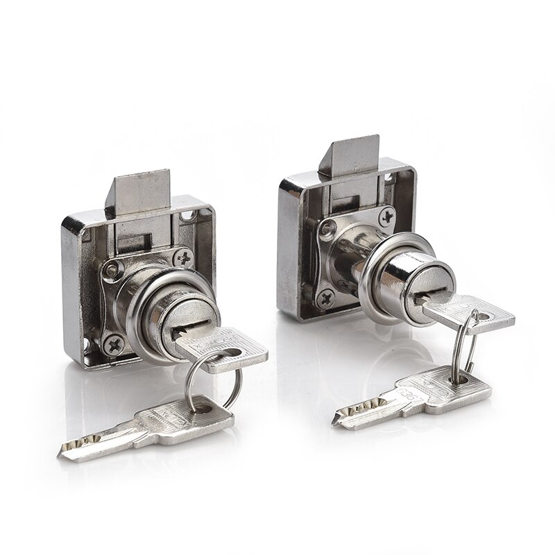 High-grade Desk Drawer Lock Wardrobe Locks Cabinet Locks Furniture Cam with 2 Keys Rolled Steel Mailbox Office Letter Box DIY