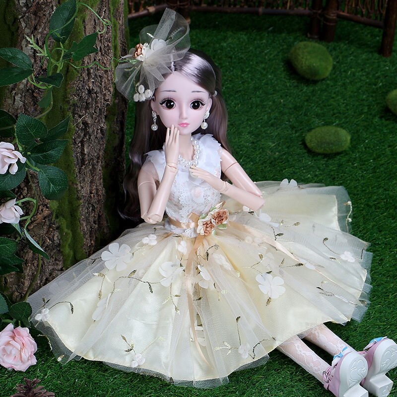 Moda lalka 60cm moda dziewczyna lalki duże oryginalne ręcznie 1/3 lalka pełny zestaw 18 łączona lalka dziewczyny zabawki dla dzieci dzieci prezent: Zieleń wojskowa / bez pudełka