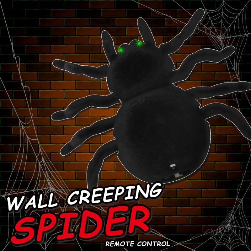 Remote Control Spider Scary Wolf Spider Robot Realistic Novelty Toys Halloween