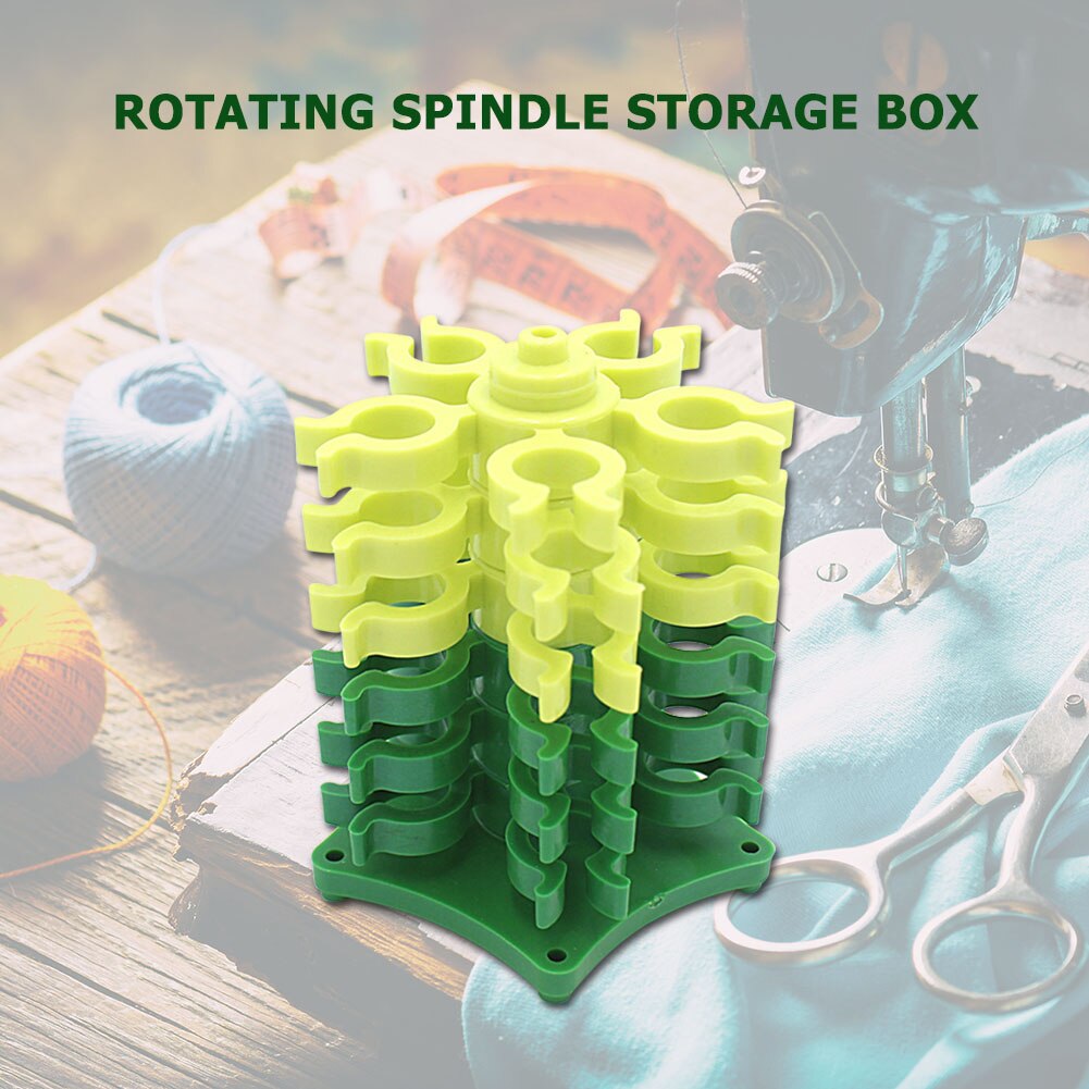 Spindle Box Rotating Bobbins Spool Sewing Line Plastic Empty Holder Container Detachable Core Storage Clip Sewing Tool